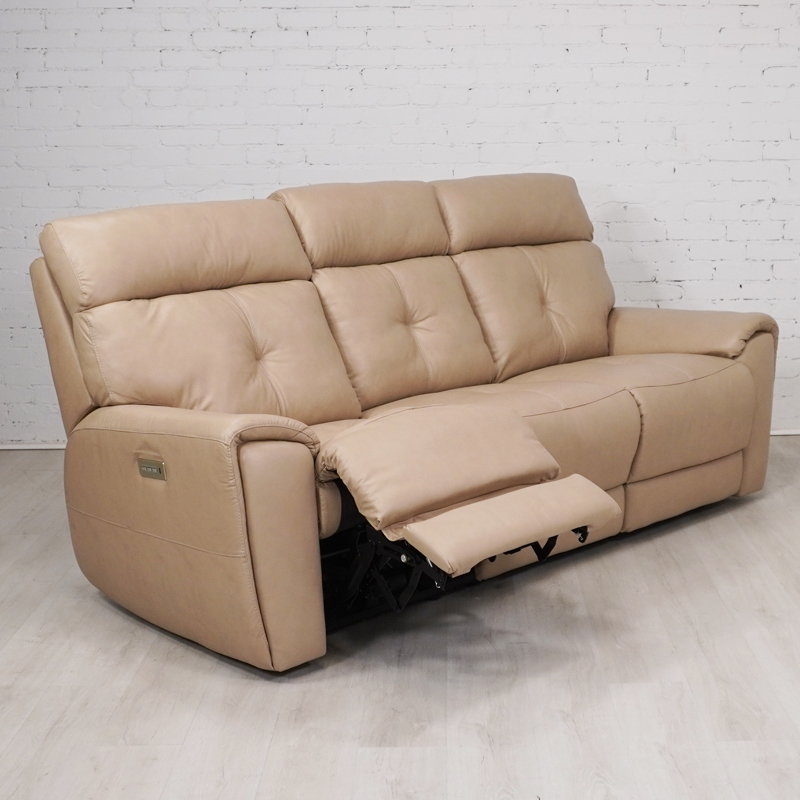 Aedon Reclining Sofa w/Power Headrest and Lumbar