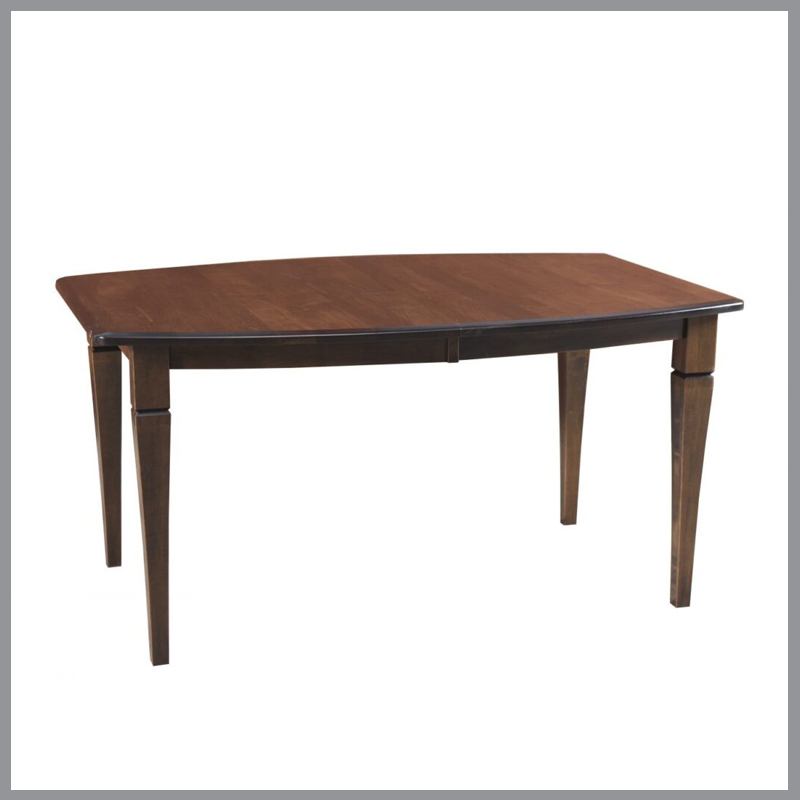 Boat Shaped 42&#8243; x 60&#8243; Leg Table w/1-18&#8243; Leaf