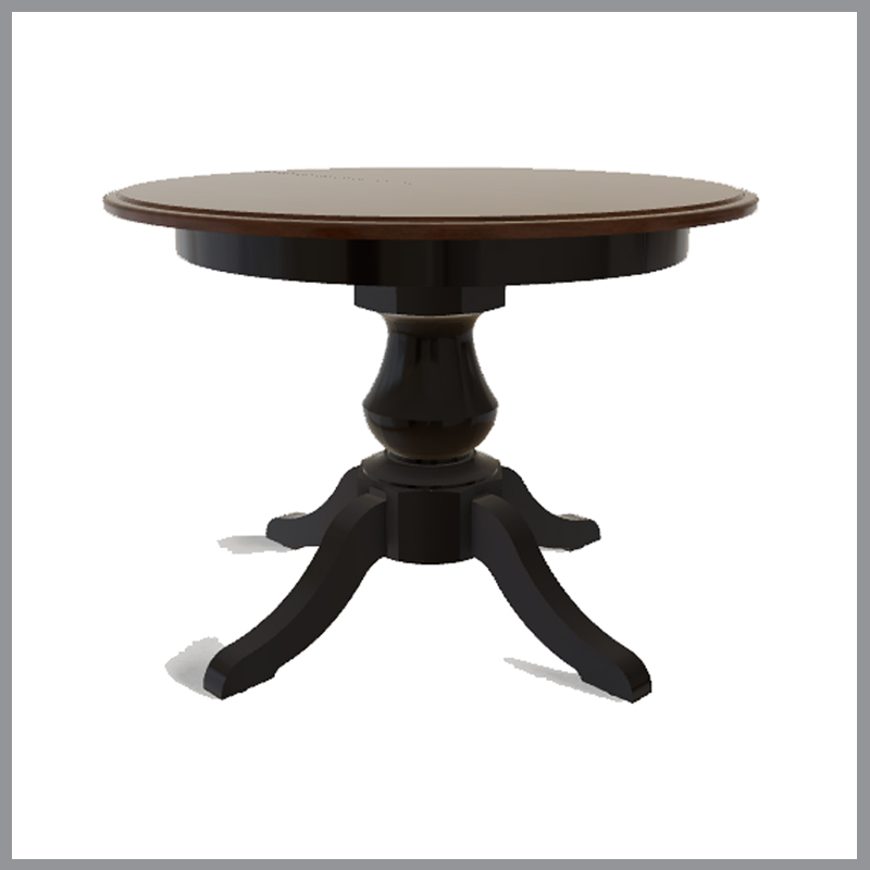 Round 48&#8243; Table w/1-12&#8243; Leaf