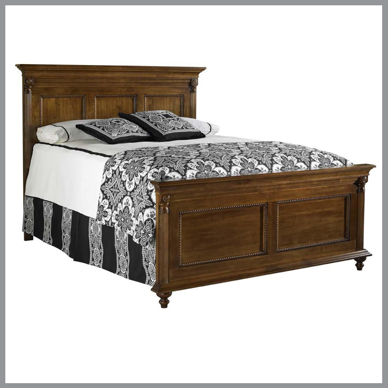 Savile Row King Panel Bed w/ High Footboard