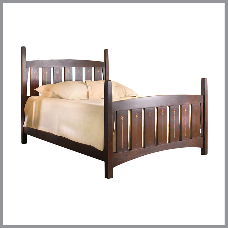 Harvey Ellis Bed w/ High Footboard