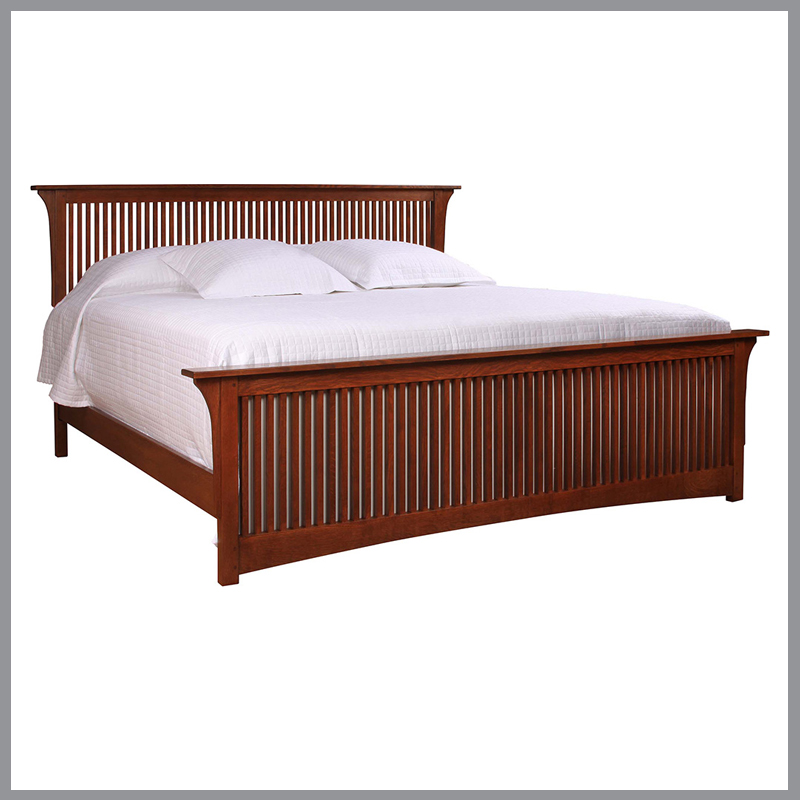 Spindle Bed w/ High Footboard