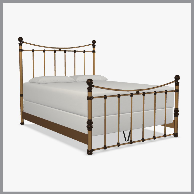 Quati Complete Bed w/ Metal Profile