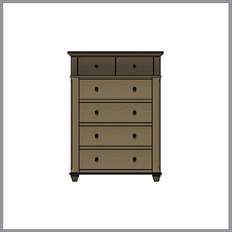 Bartlett Island 6-Drawer Chest #7