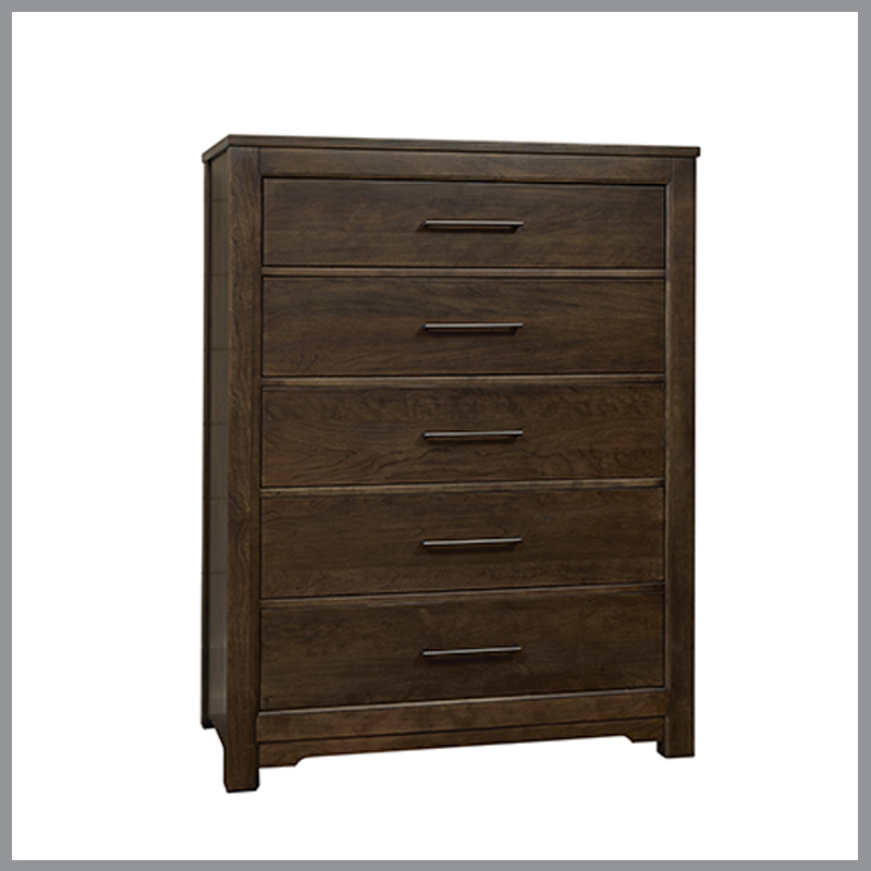 Crafted Cherry 5 Drawer Chest