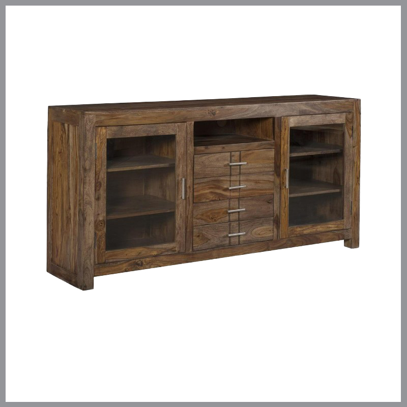 4-Drawer 2-Door Media Center