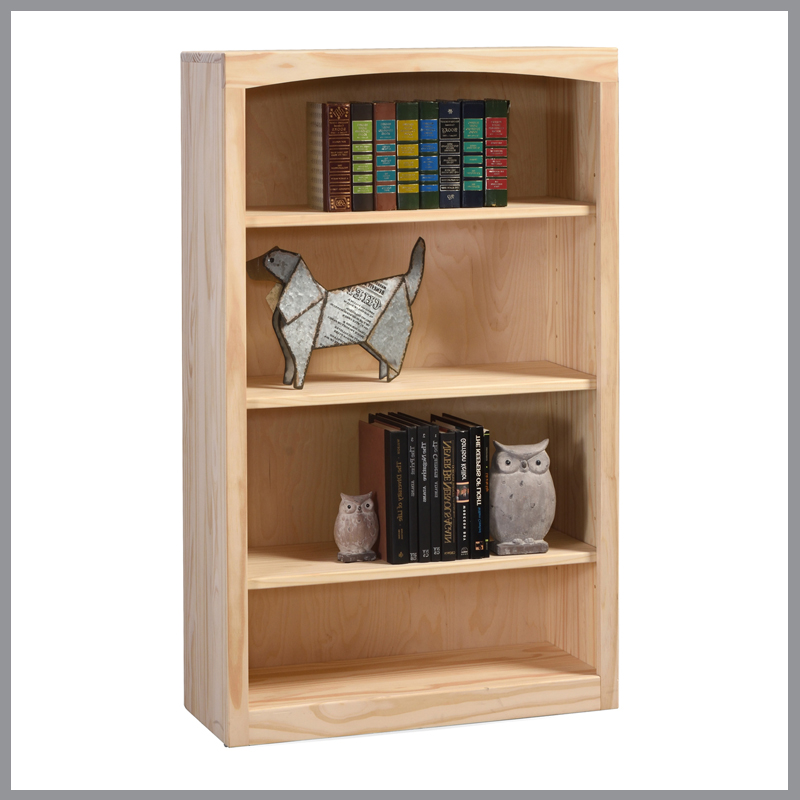 [FURN_8613] 48-Inch High Pine Bookcase