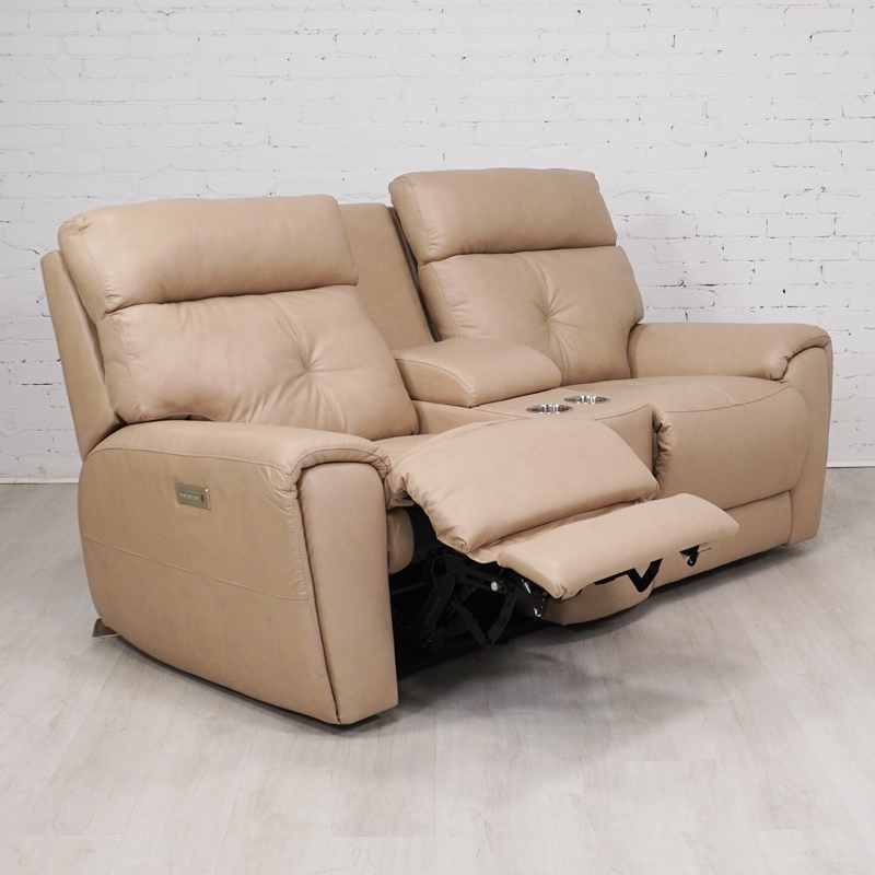 [FURN_8153] Aedon Power Reclining Loveseat w/ Console and Power Headrest and Lumbar