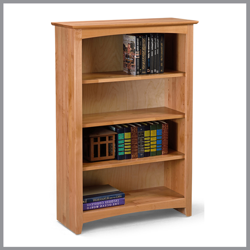 48-Inch High Alder Bookcase