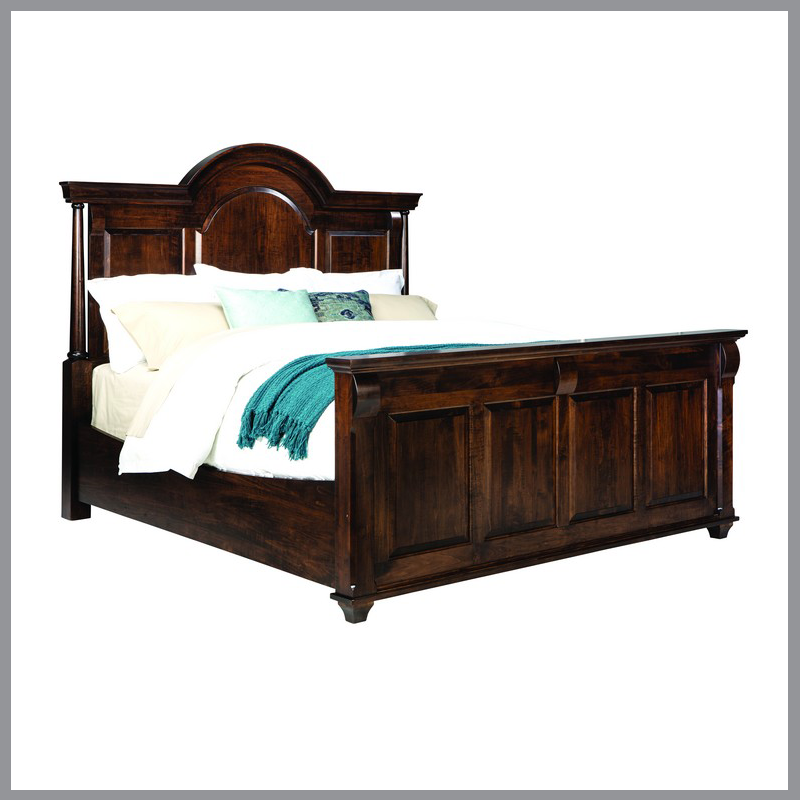 Bartlett’s Island Arched Bed w/ Low Footboard