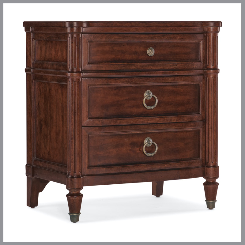 [FURN_8517] Charleston Three-Drawer Nightstand