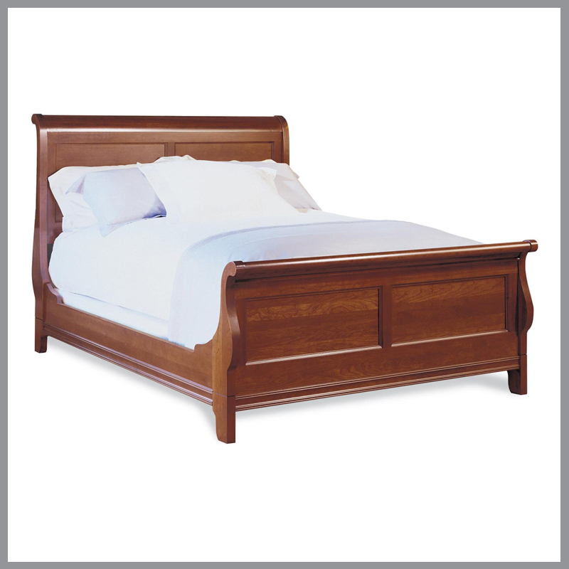 [FURN_8425] Chateau Fontaine King Sleigh Bed w/ High Footboard