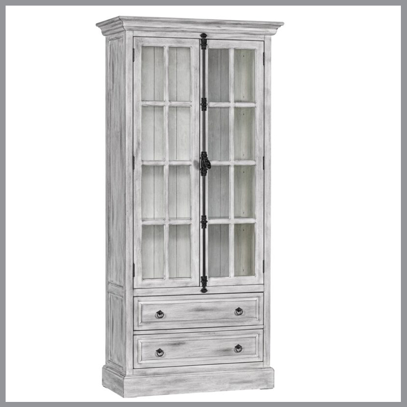 [FURN_8578] Hudson 2 Drawer 2 Door Curio Cabinet