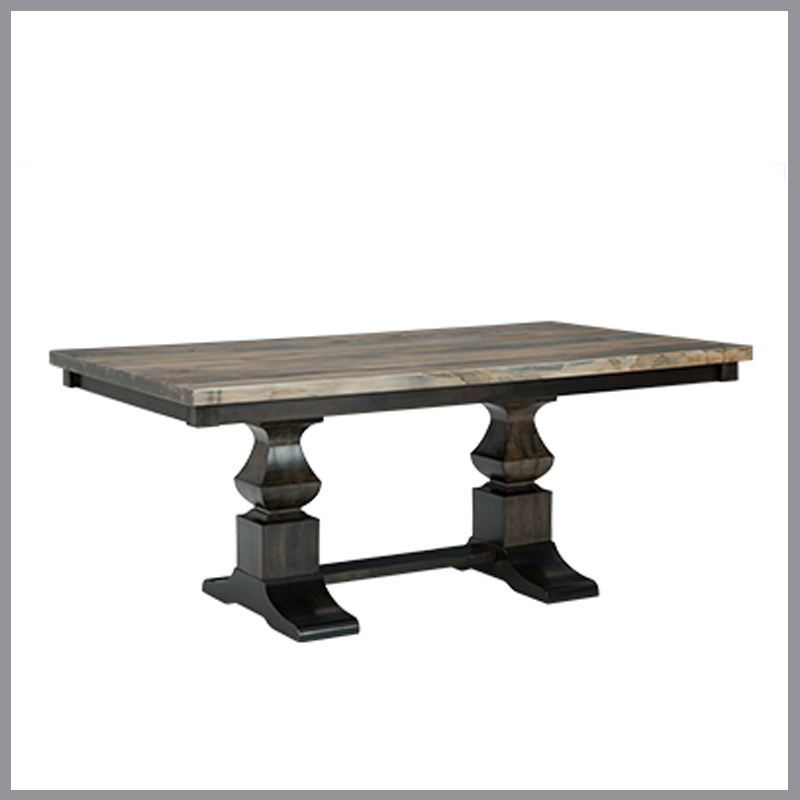 Rectangular 42″ x 84″ Plank Top Table