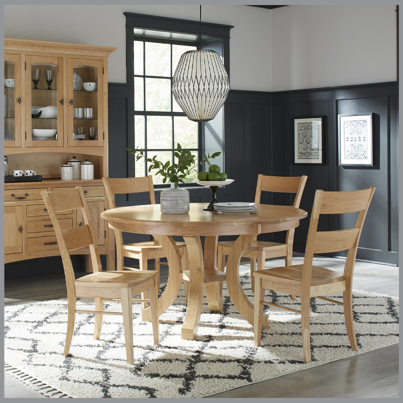 Round Portland Pedestal Table Collection