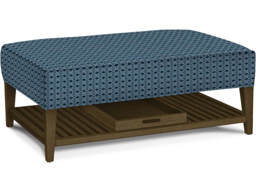 [FURN_8184] Cocktail Ottoman with Shelf and Tray