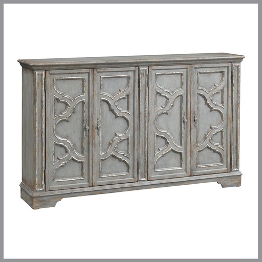[FURN_8195] 4 Door Raised Panel Credenza