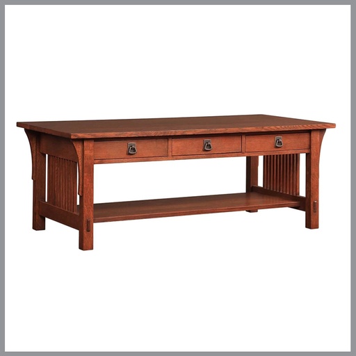 [FURN_8284] Three-Drawer Cocktail Table
