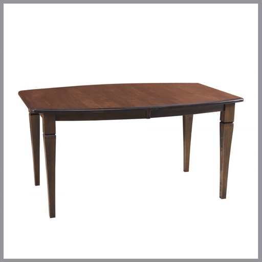 [FURN_8305] Boat Shaped 42&#8243; x 60&#8243; Leg Table w/1-18&#8243; Leaf
