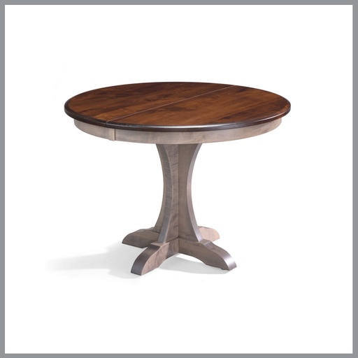 [FURN_8307] Mary 42&#8243; Round Pedestal Table w/1-18&#8243; Leaf