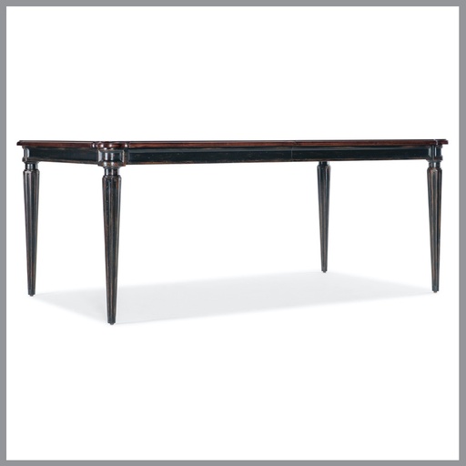[FURN_8308] Charleston 44&#8243; x 74&#8243; Rectangle Leg Table w/ 2-22&#8243; Leaves