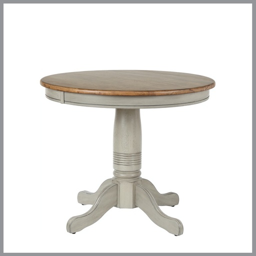 [FURN_8317] Barnwell 42&#8243; Round Pedestal Table w/1-15&#8243; Leaf