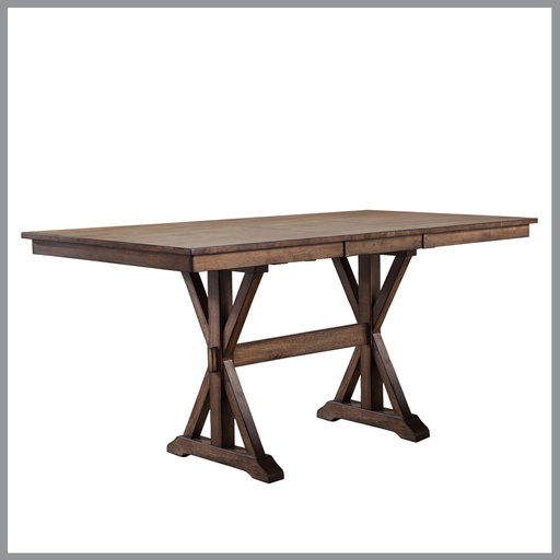 [FURN_8318] Carmel 38&#8243; x 60&#8243; Rectangular Counter Table w/1-18&#8243; Leaf