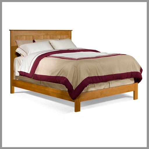 [FURN_8413] Flat Panel Bed w/ Low Footboard