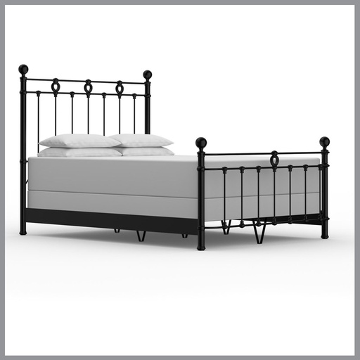 [FURN_8450] Latif Complete Bed w/ Metal Profile