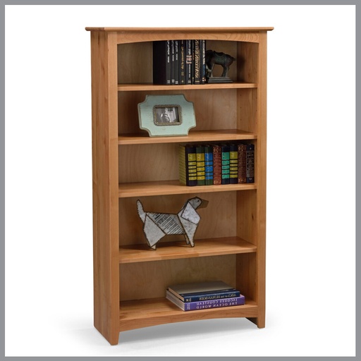 [FURN_8615] 60-Inch High Alder Bookcase
