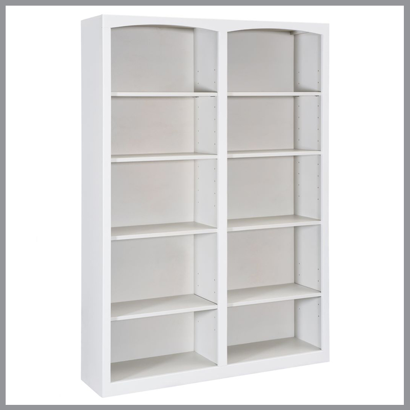 72-Inch High Alder Double Bookcase