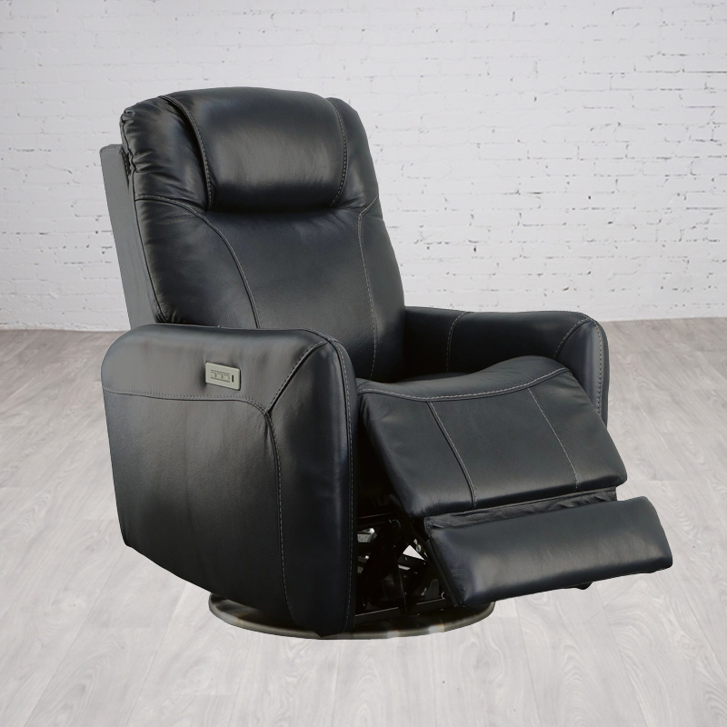 Degree Swivel Power Recliner with Power Headrest and Lumbar