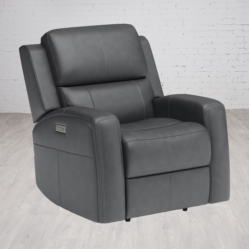 Linden Power Recliner with Power Headrest, Lumbar, and Zero Gravity