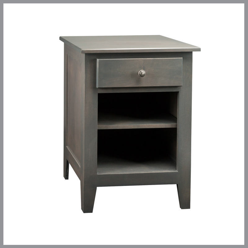 Mapleton 1-Drawer Open Nightstand