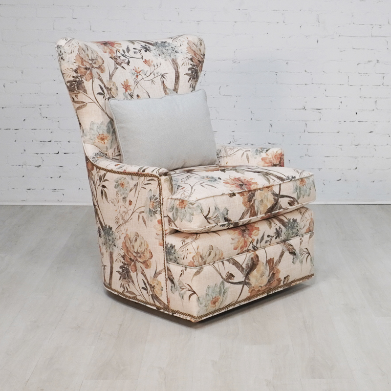New Traditions Swivel Wing Chair
