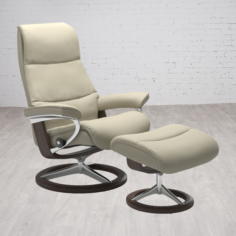 Stressless View Chair & Ottoman